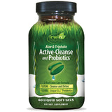 Irwin Naturals Aloe y Triphala, botella de limpieza suave para apoyo digestivo.