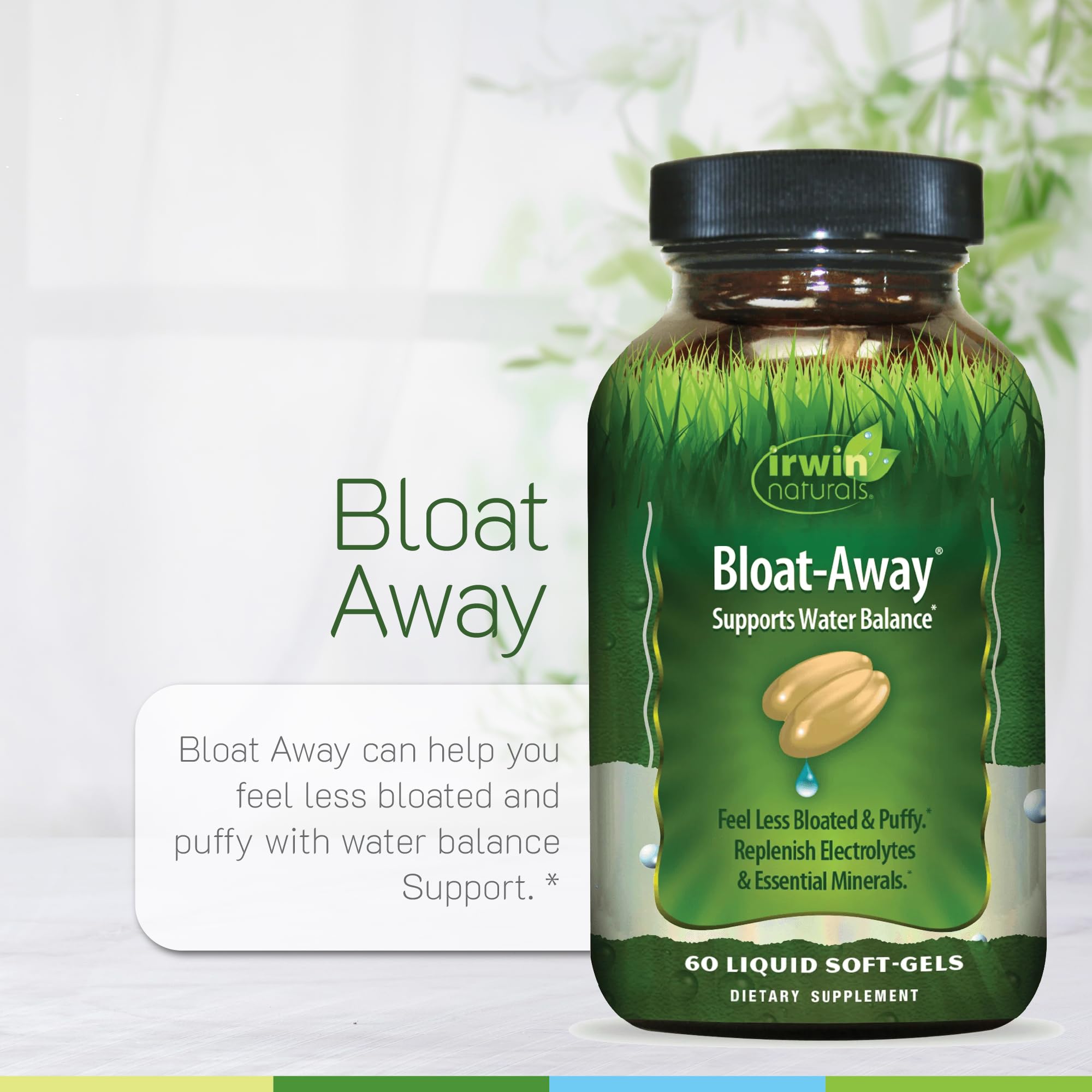 Bayas de enebro en Irwin Naturals Bloat-Away para hidratación potencial