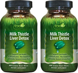 Irwin Naturals cardo mariano detox higado en frasco, para apoyar la salud hepática.