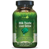 Frasco de Irwin Naturals Desintoxicación del Hígado para apoyo diario de salud hepática.