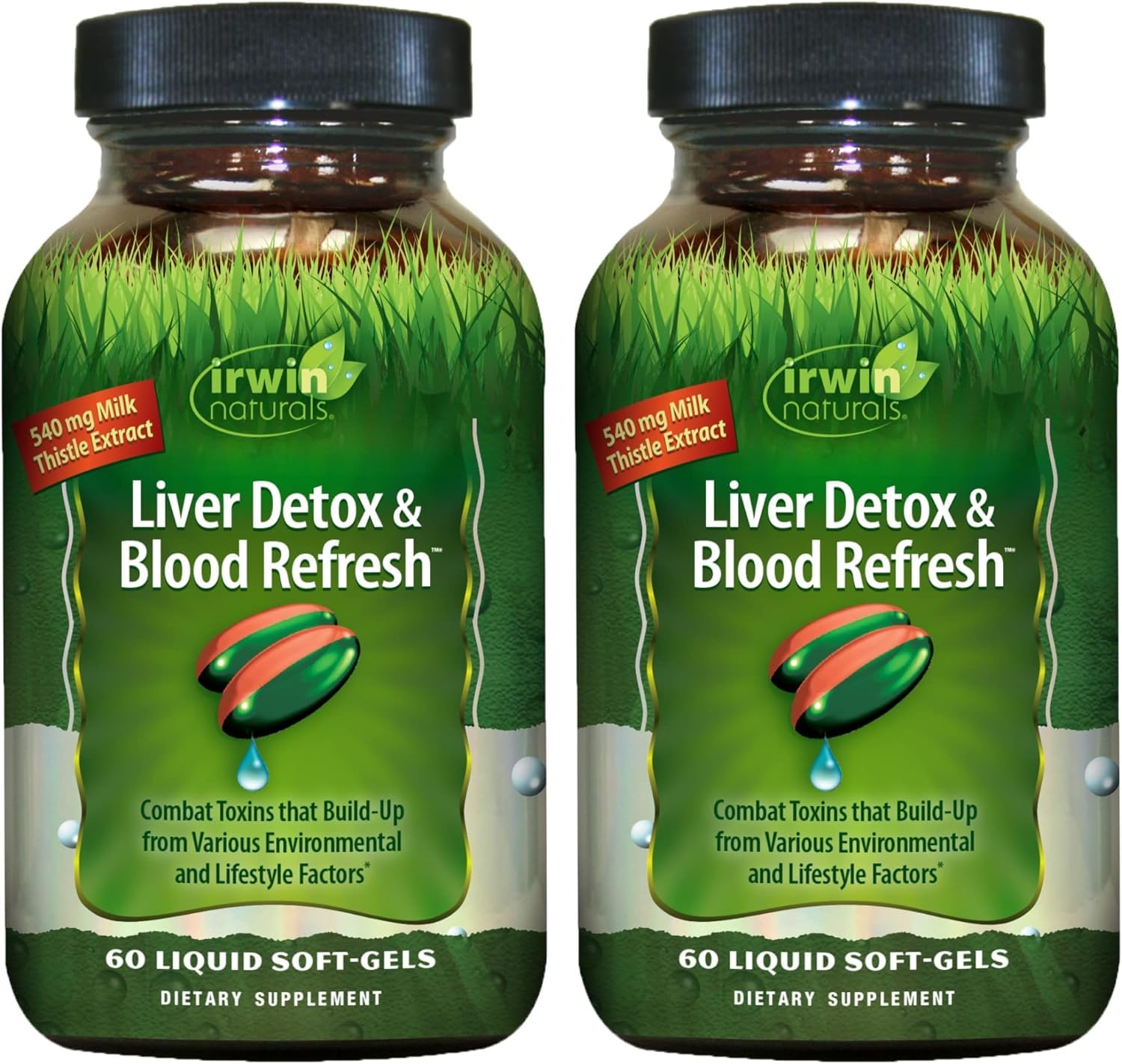 Irwin Naturals Liver Detox en botella, apoyo diario para desintoxicación del hígado