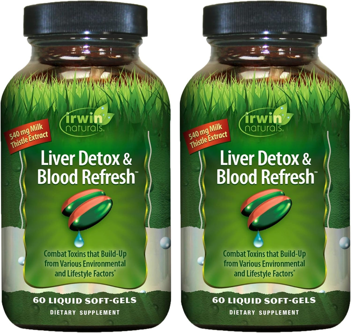 Irwin Naturals Liver Detox en botella, apoyo diario para desintoxicación del hígado