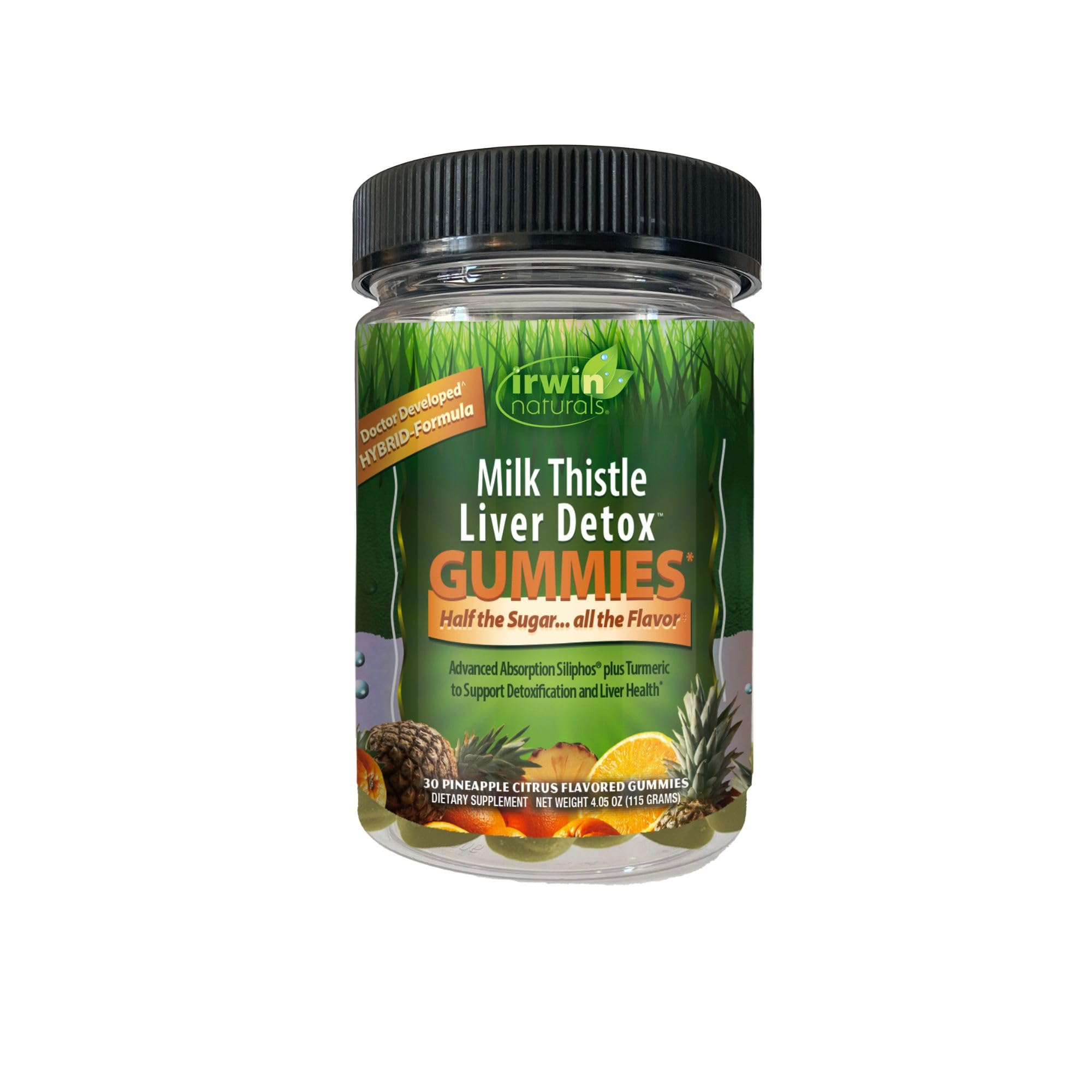 Irwin Naturals gomitas cardo mariano para la salud hepática diaria