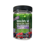 Gomitas Irwin Naturals Stress-Defy v2 en botella, calma y concentración diarias