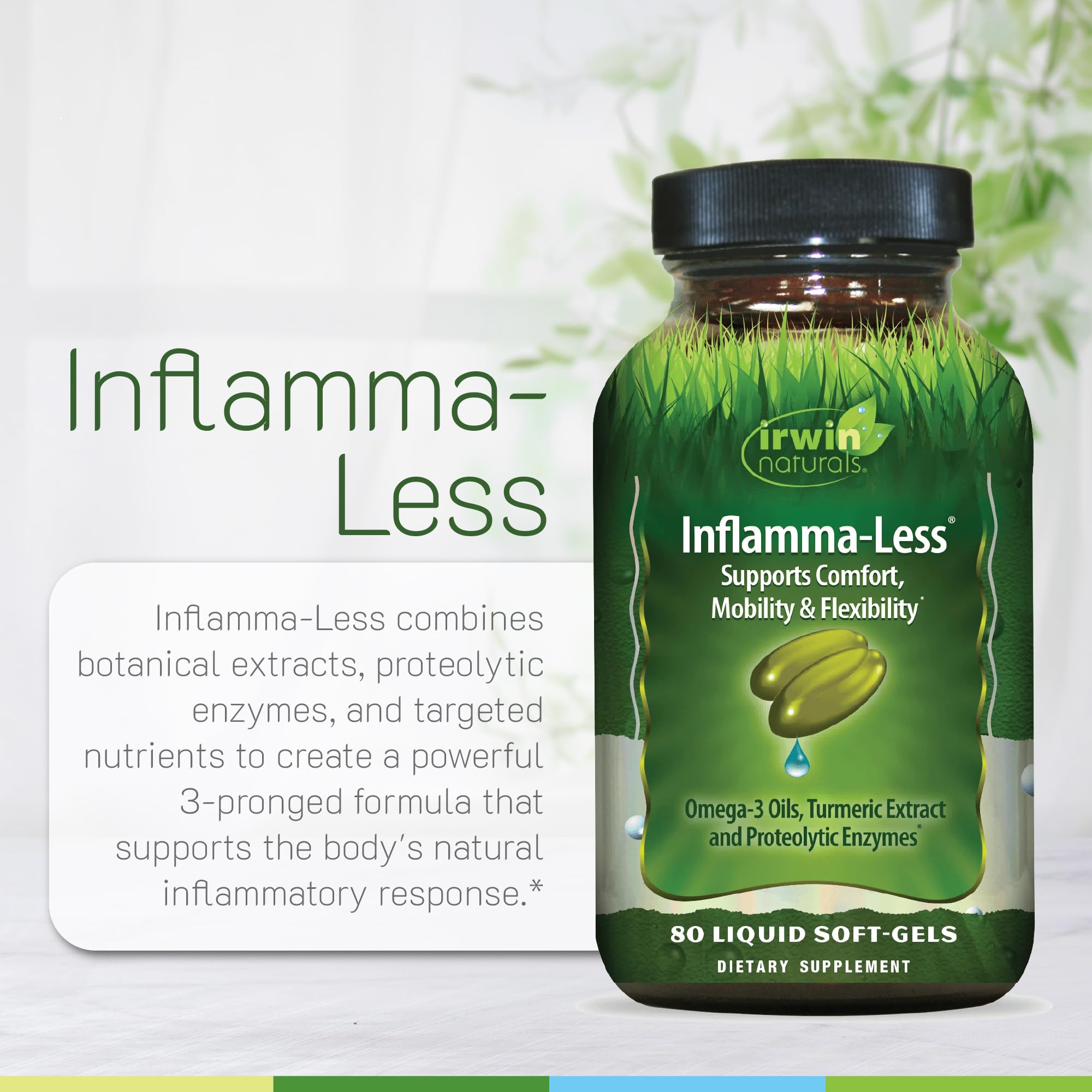 Inflamma-Less enzimas proteolíticas que acompañan la digestión cuando se consume con comidas