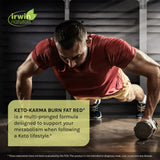 Irwin Naturals Keto-Karma Burn Fat Red cápsulas para consumo diario.