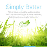 Irwin Naturals Limpieza Diaria Suave, diseño de empaque, conveniencia para viajes y casa.