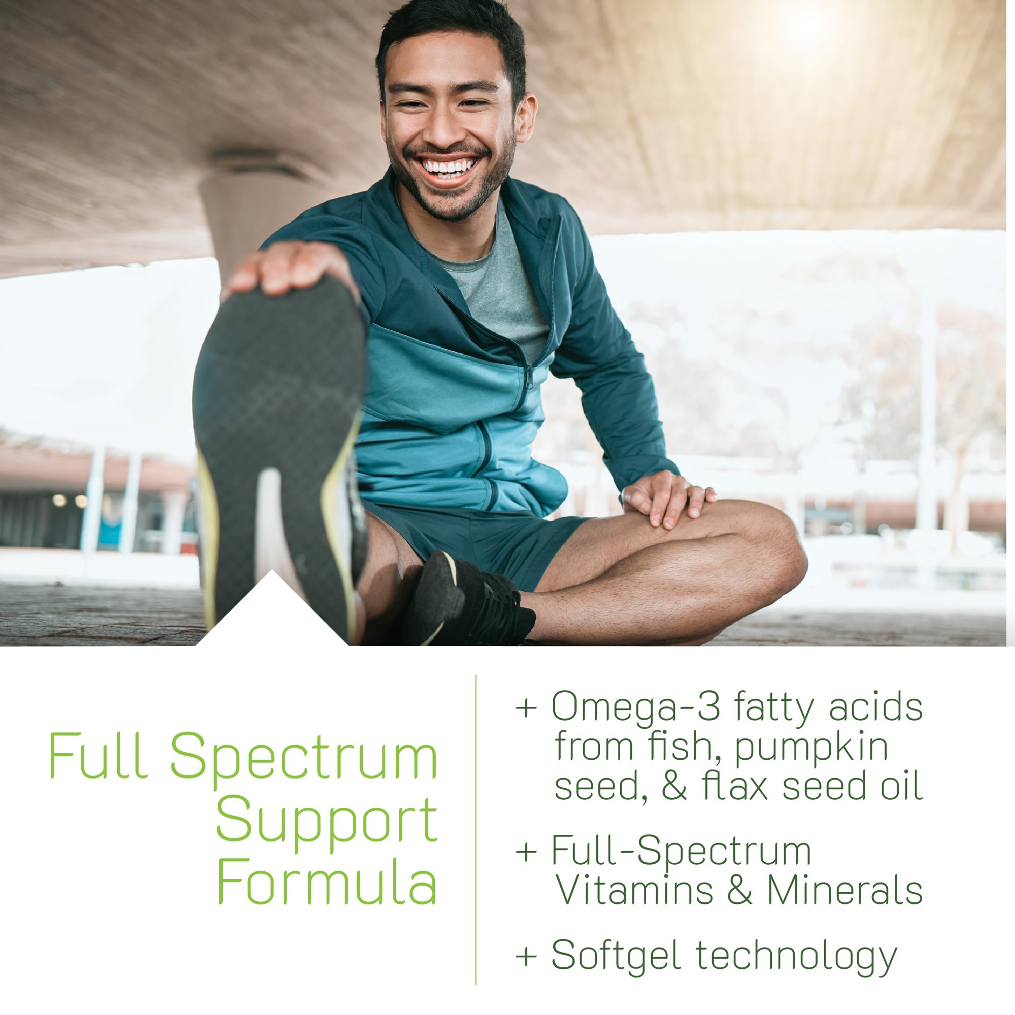 Ingredientes clave de Living Green, vitaminas y plantas en una fórmula