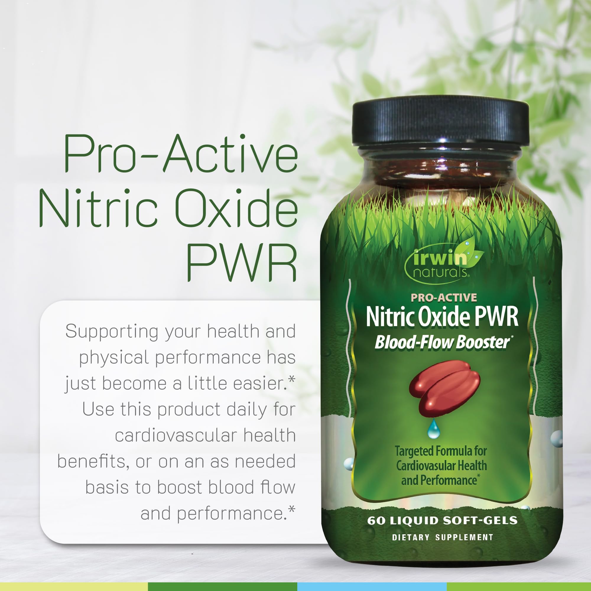 L-Citrulina presente en Irwin Naturals Pro-Active Nitric Oxide PWR.