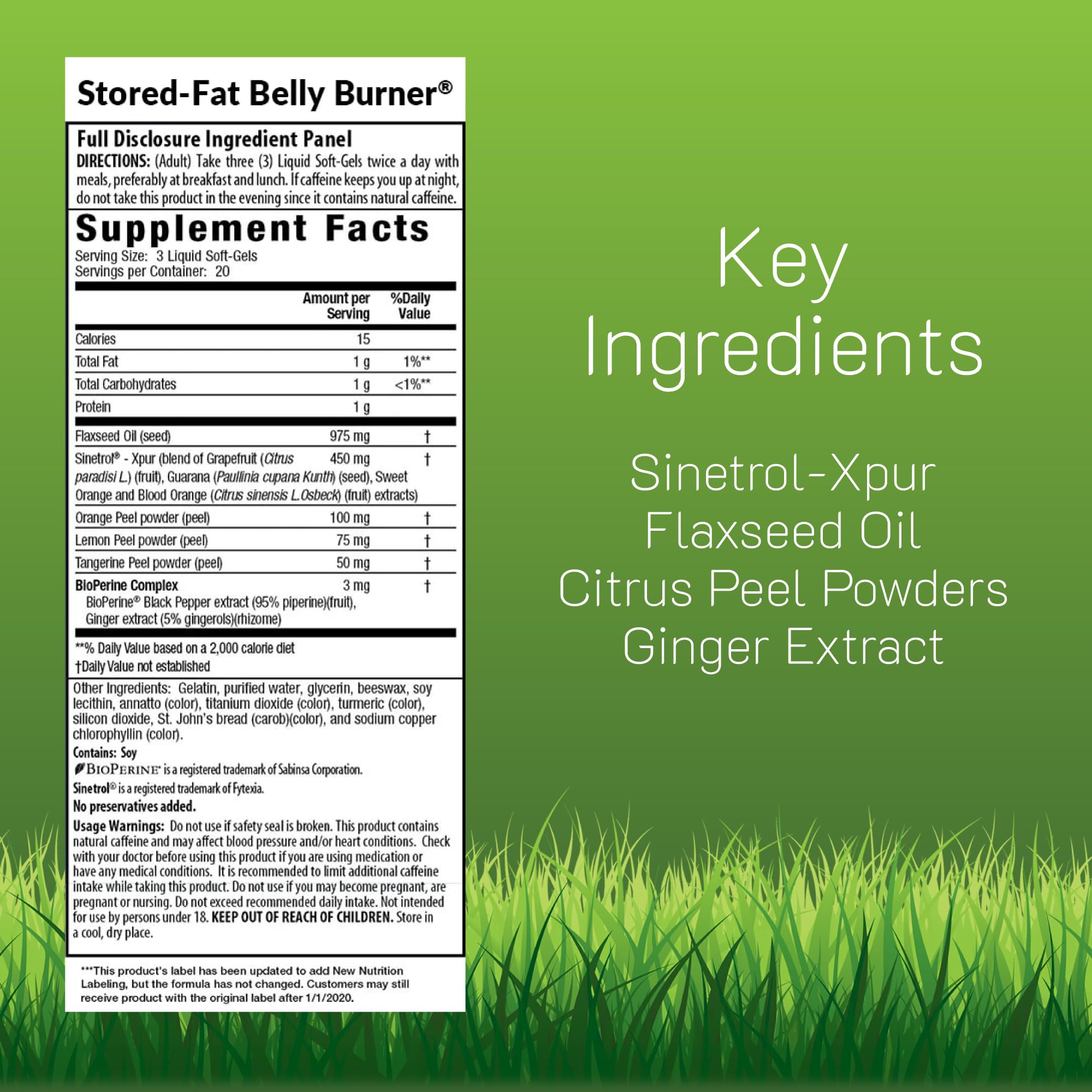 Irwin Naturals Stored-Fat Belly Burner, cápsulas líquidas suaves, fáciles de ingerir a diario