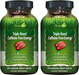 Irwin Naturals Triple Impulso geles suaves botella visible, posible apoyo diario de energia