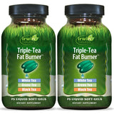 Irwin Naturals Triple-Tea Fat Burner, botella de cápsulas líquidas, mezcla de tés para apoyar la vitalidad diaria.