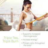 Extractos de té blanco, verde y negro en Irwin Naturals Triple-Tea Fat Burner para un perfil termogénico.