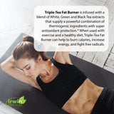 Irwin Naturals Triple Tea Fat Burner, hojas de te blanco para una sesión aromática