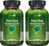 Vision Sharp de Irwin Naturals: cápsulas blandas líquidas fáciles de tragar para apoyo ocular.