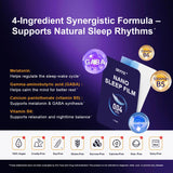 IRYYX tiras con melatonina de 3 mg para dormir naturalmente.