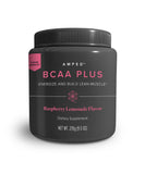Isagenix Amped BCAA Plus en lata, sabor frambuesa-limón para entrenamientos