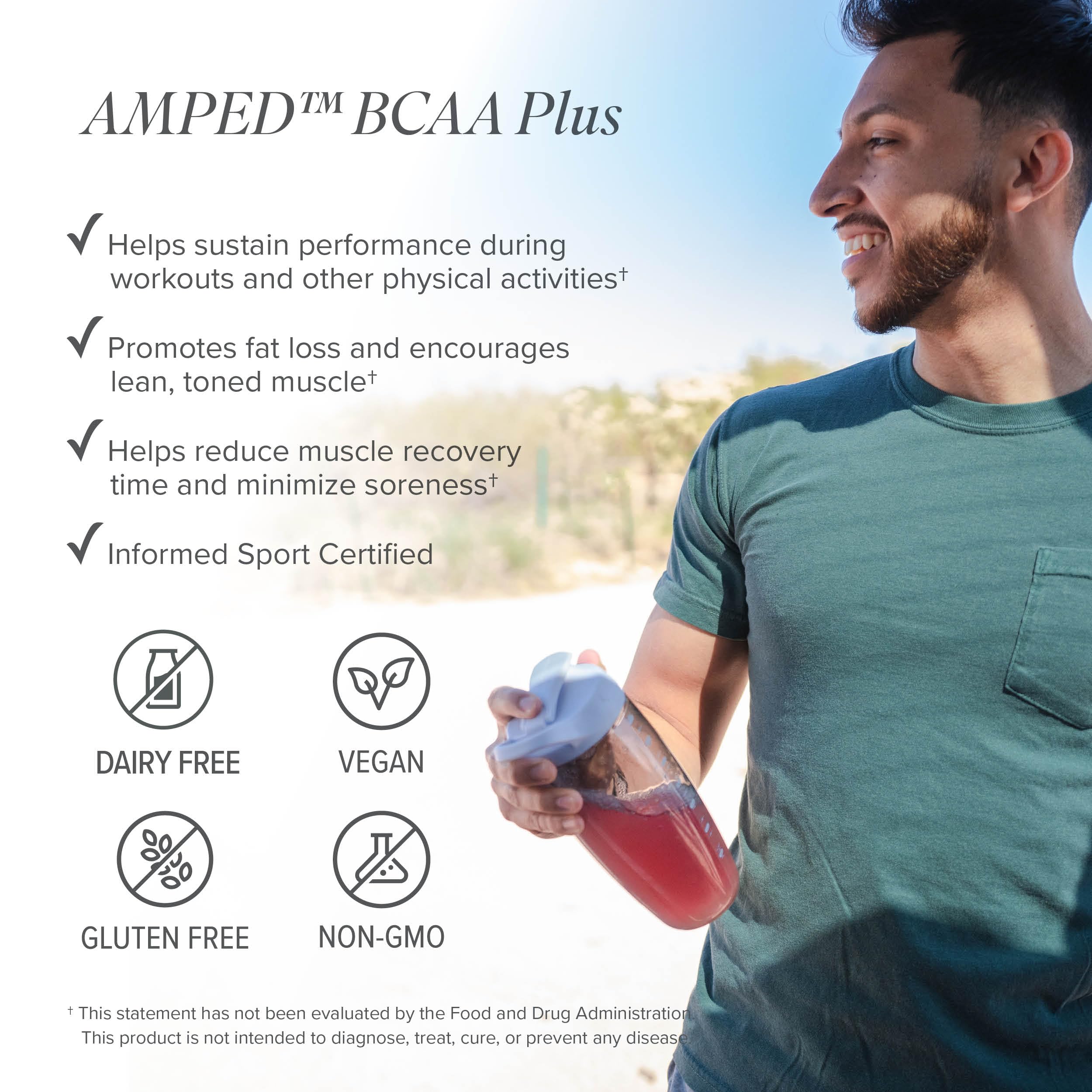 Mezcla suave y sin grumos de Isagenix Amped BCAA Plus