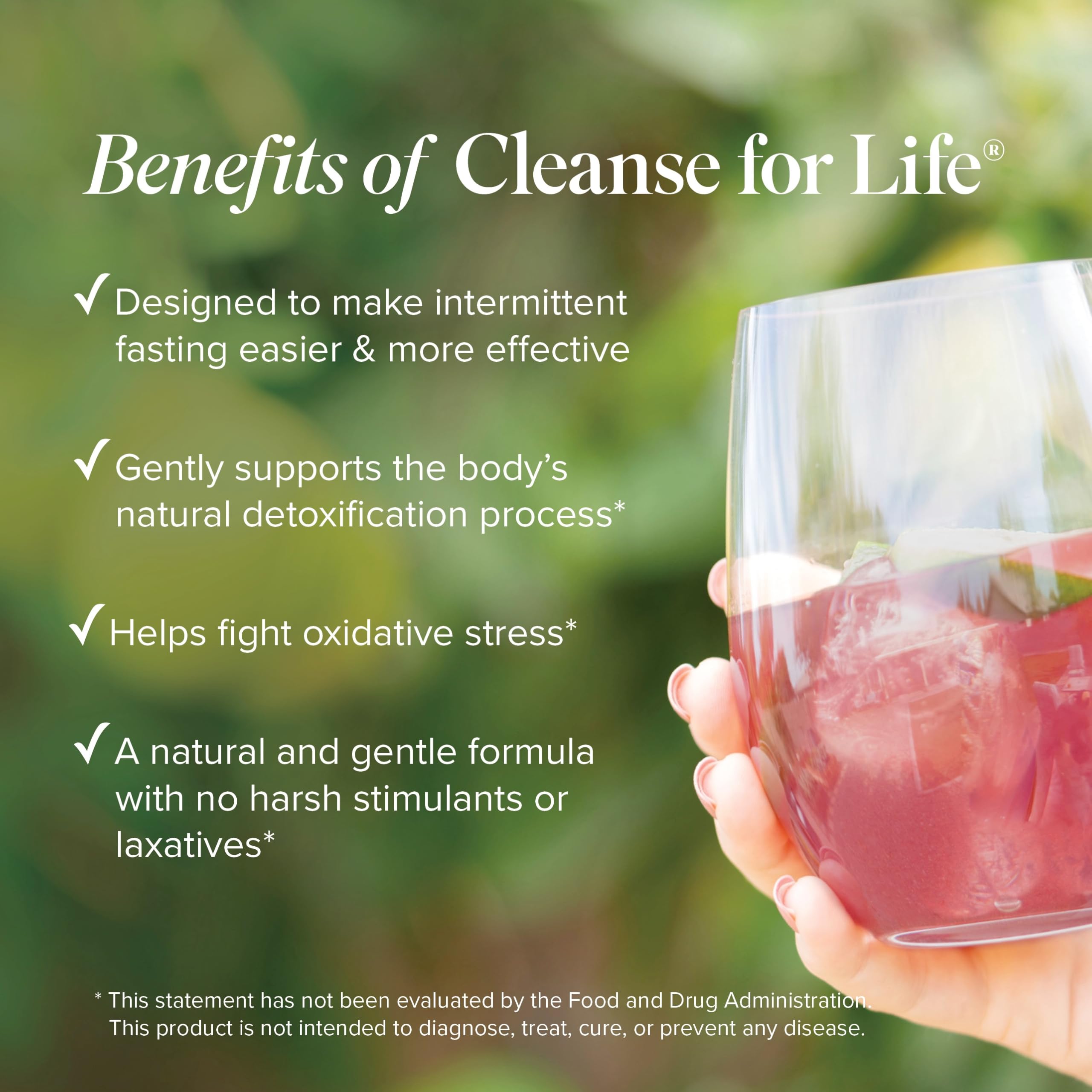 Isagenix Cleanse for Life: botella en primer plano para uso diario.