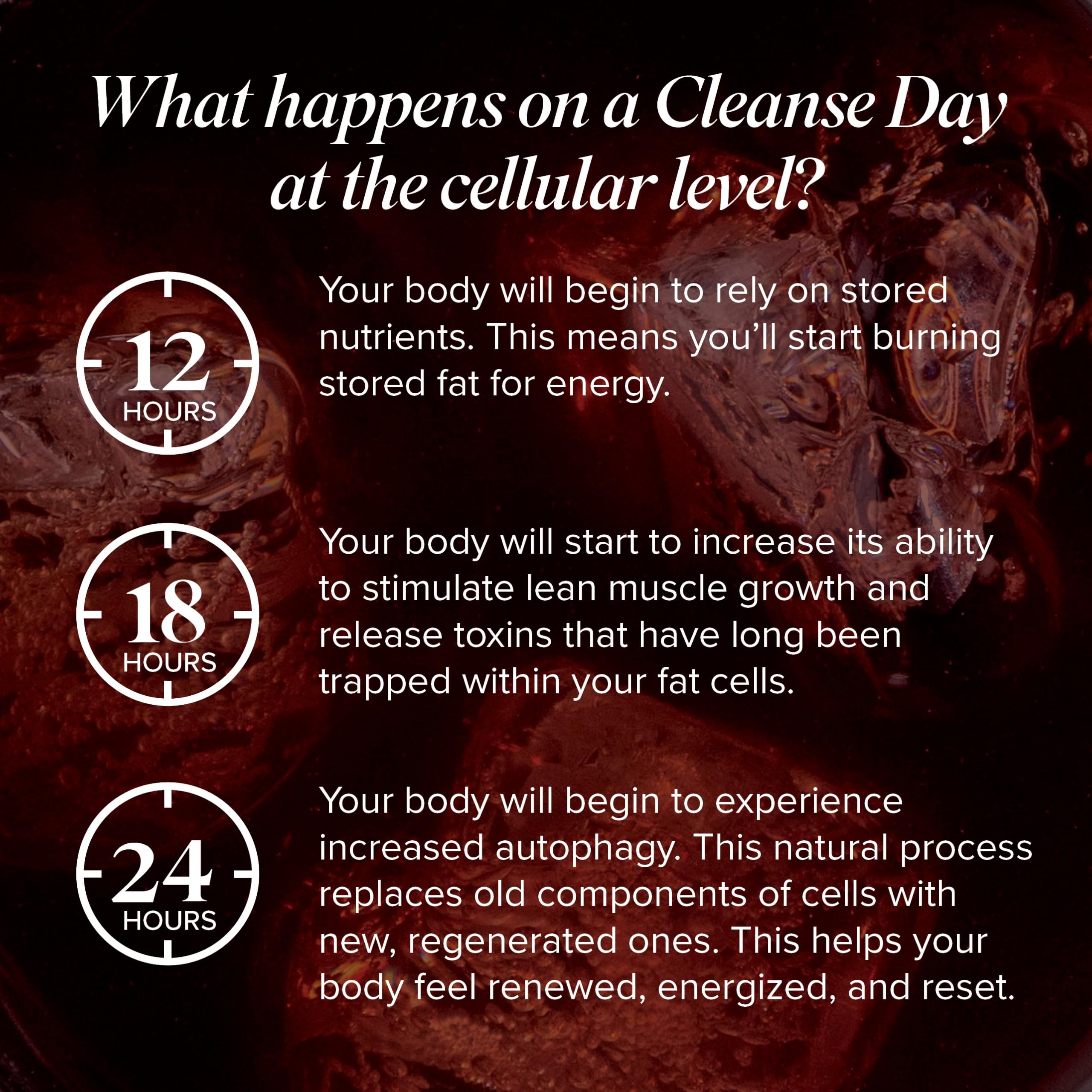Isagenix Cleanse for Life: detalle de la etiqueta con vitaminas clave.