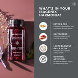 Isagenix Harmonia, etiqueta-frontal, facilita elección informada sobre el producto.