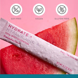 Isagenix Hydrate sabor sandía y color rosa natural