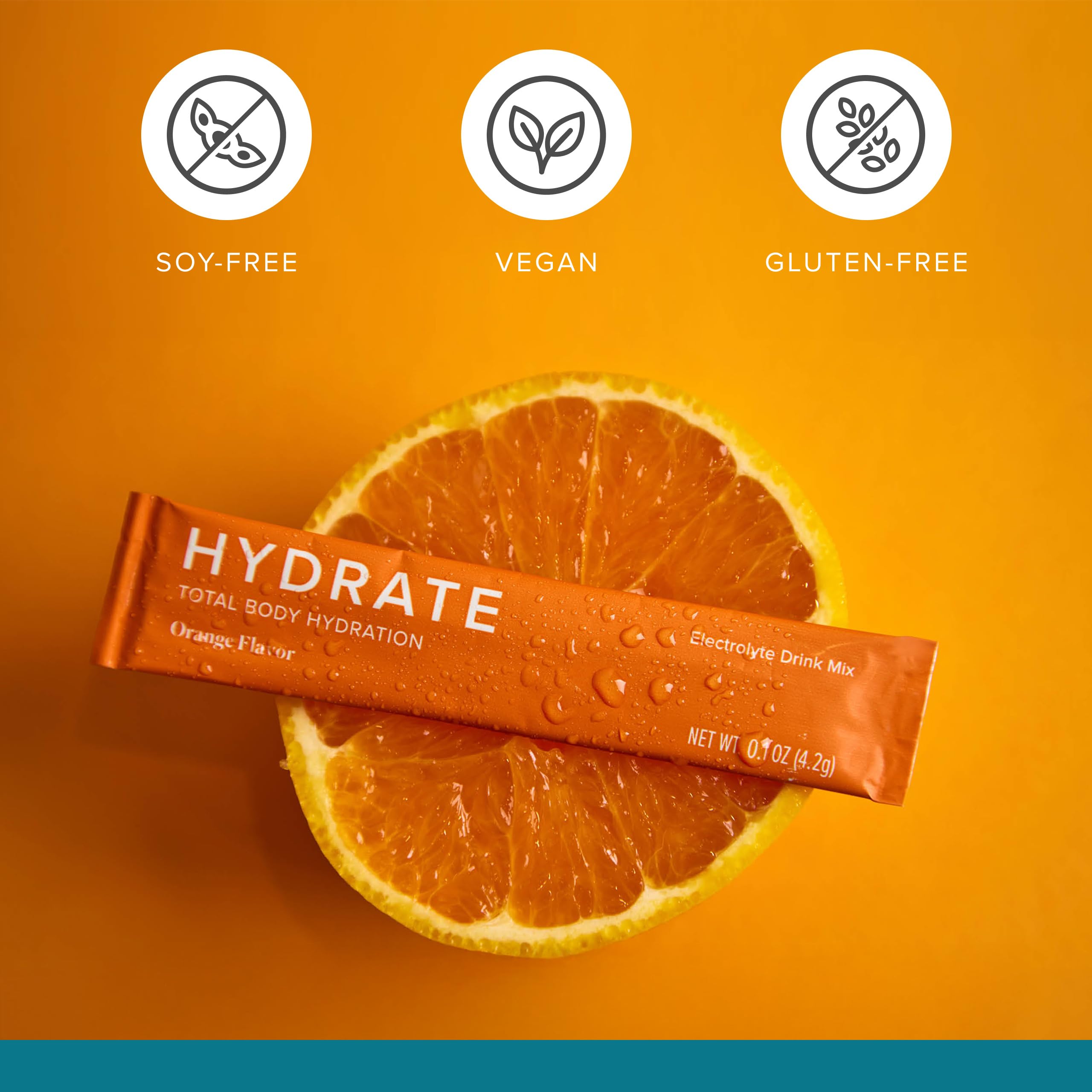 Isagenix Hydrate sobre sandía: sabor refrescante y electrolitos para el día.