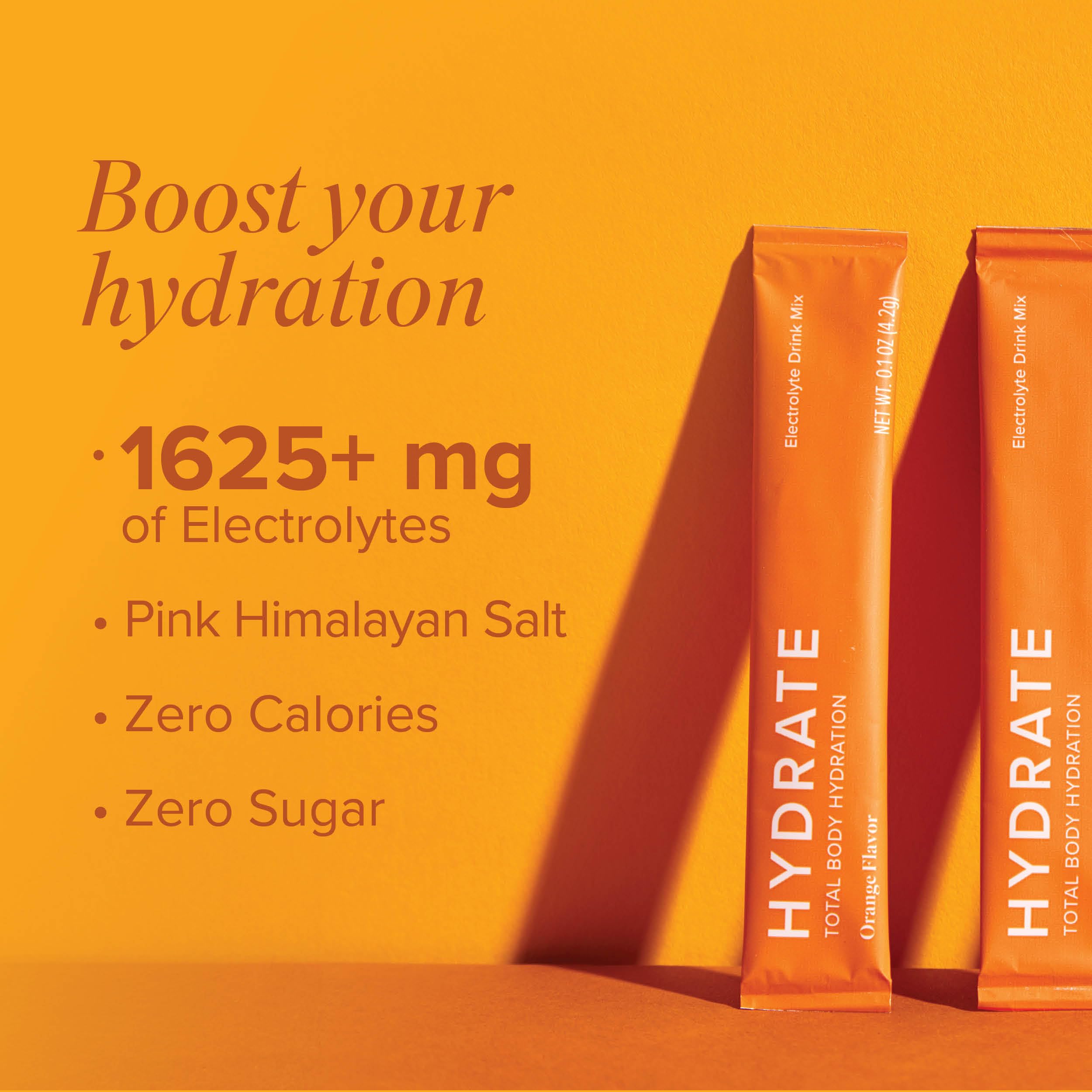 Isagenix Hydrate sobre vitaminas C/D/NAC: aporte ligero durante el día.