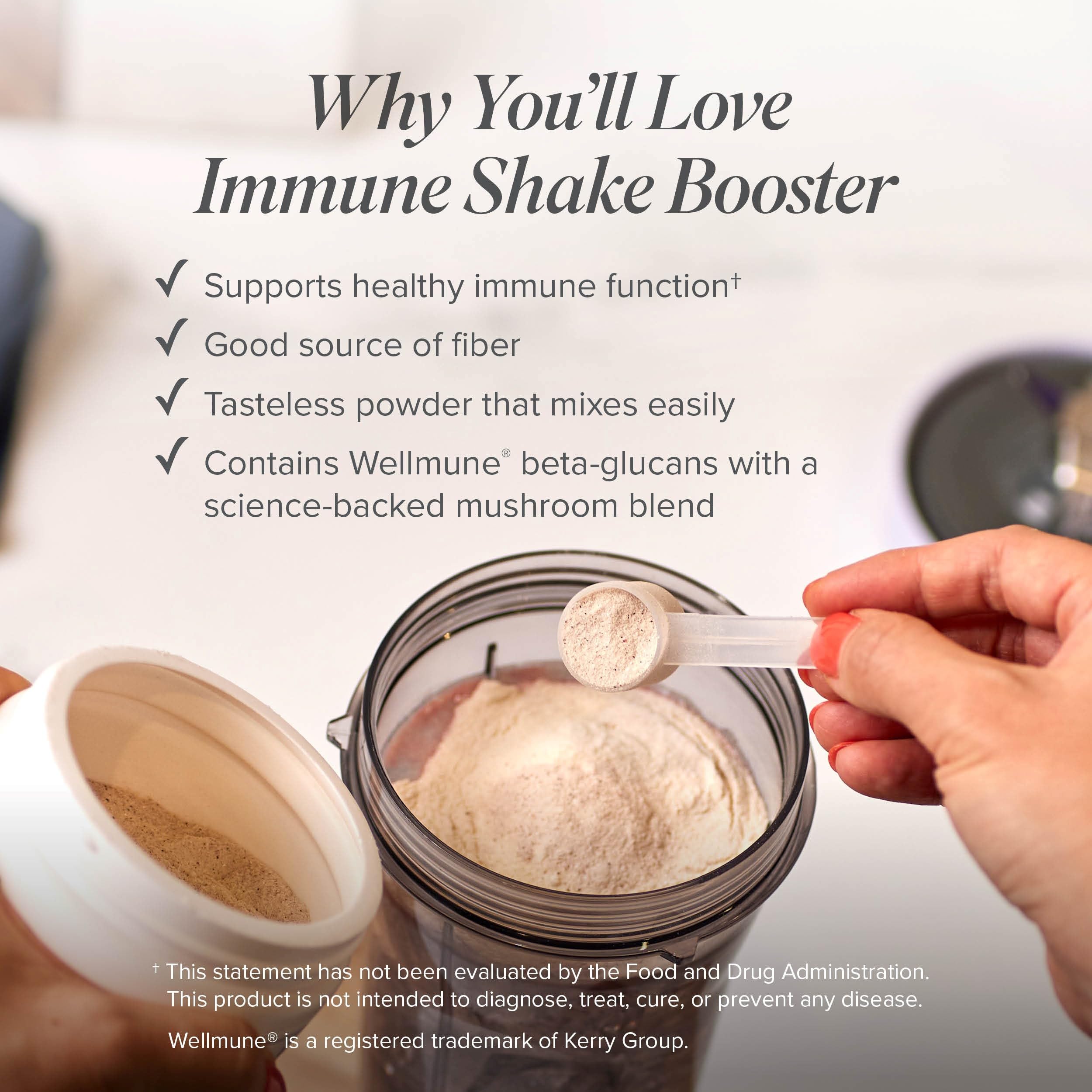 Isagenix Refuerzo Inmunológico para Batidos, mezcla rápida en batido o yogur.