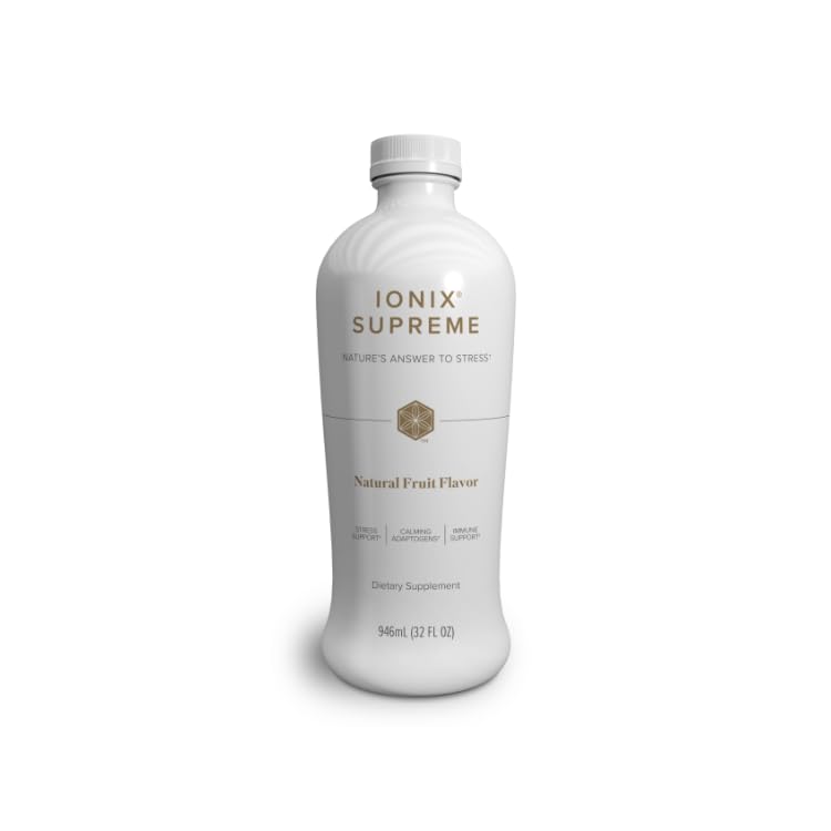 Isagenix Ionix Supreme, botella con sabor a fruta natural para energía diaria.