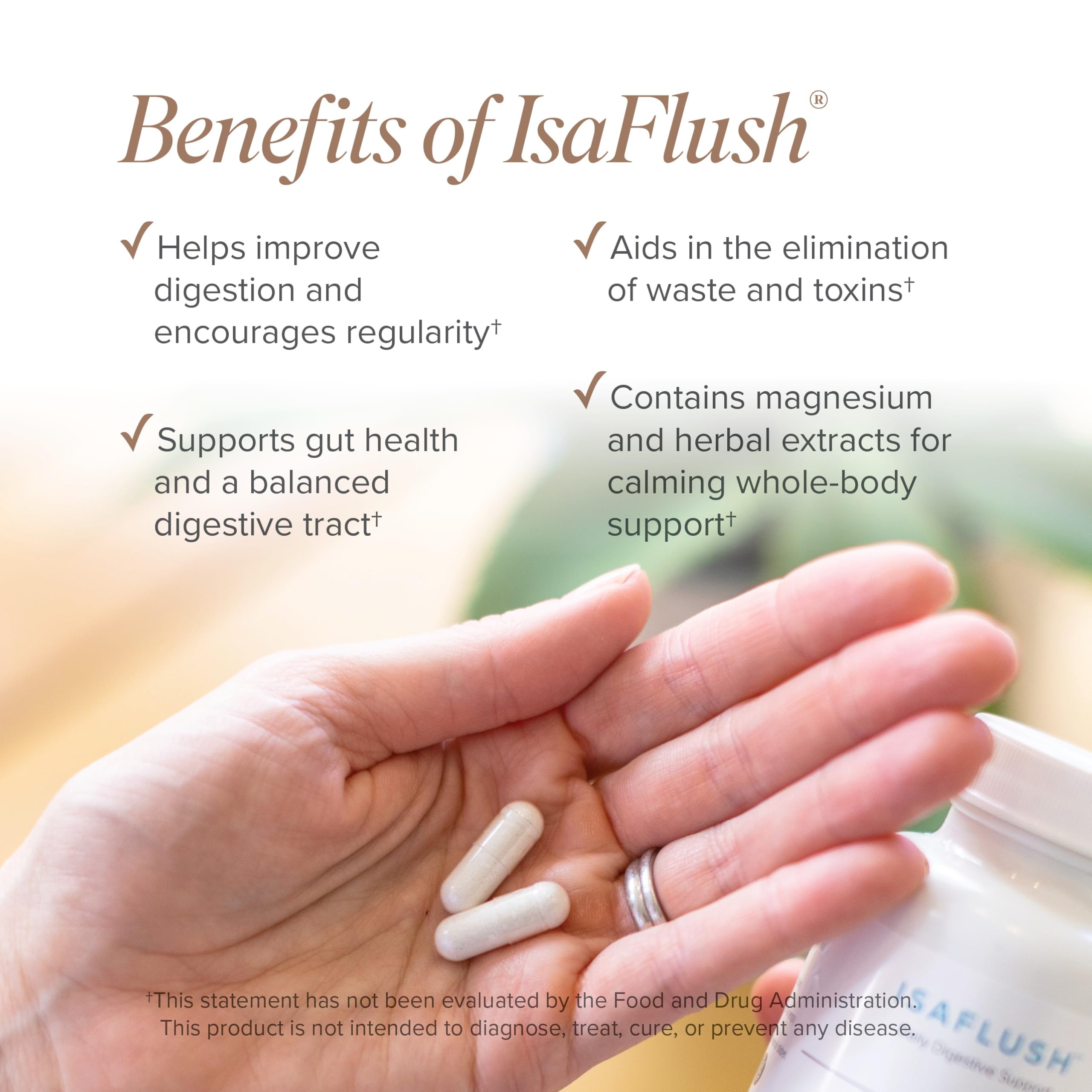 Isagenix IsaFlush dosis diaria, sin necesidad de mezclar ni medir.