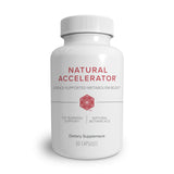 Isagenix Natural Accelerator en botella muestra la nueva mezcla para apoyar el metabolismo