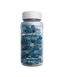 Isagenix Recharge NAD: botella en vertido, posible impulso de energía diario.