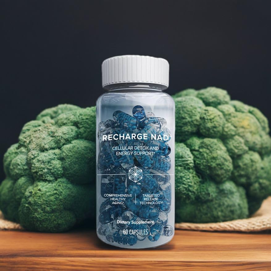 Isagenix Recharge NAD: etiqueta frontal, información clara para elegir.