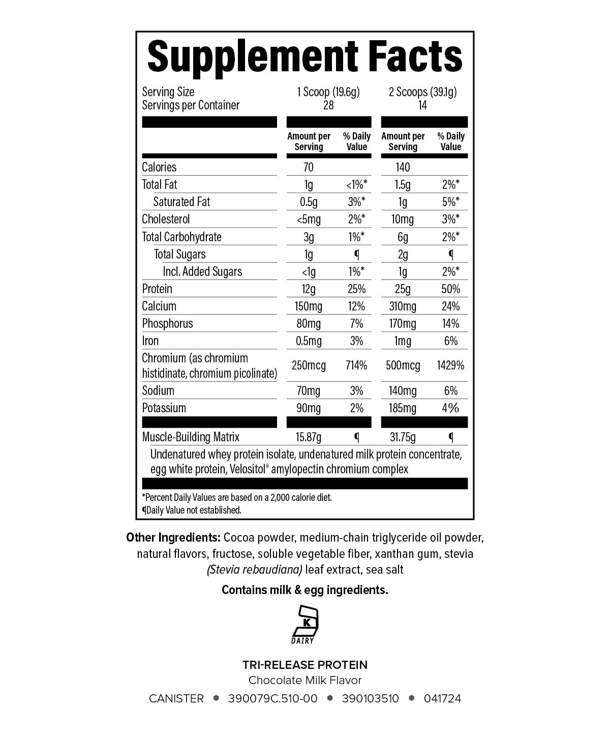 Cuchara medidora junto a Isagenix Tri-Release Protein para porciones precisas.