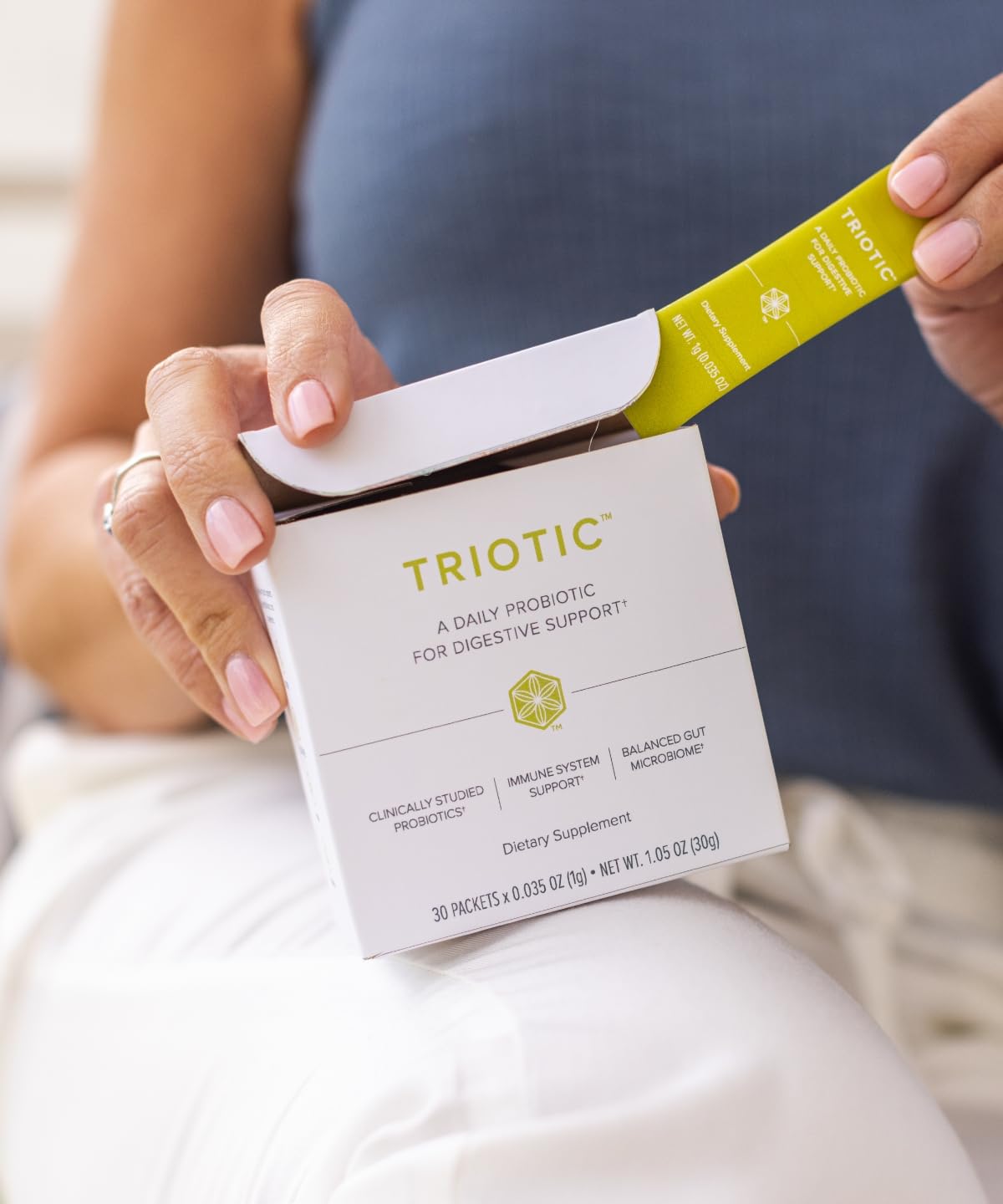 Isagenix Triotic contiene tres cepas probióticas para equilibrio intestinal