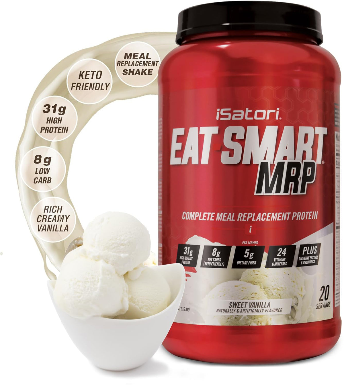 iSatori Eat Smart MRP envase vainilla para nutrición diaria equilibrada