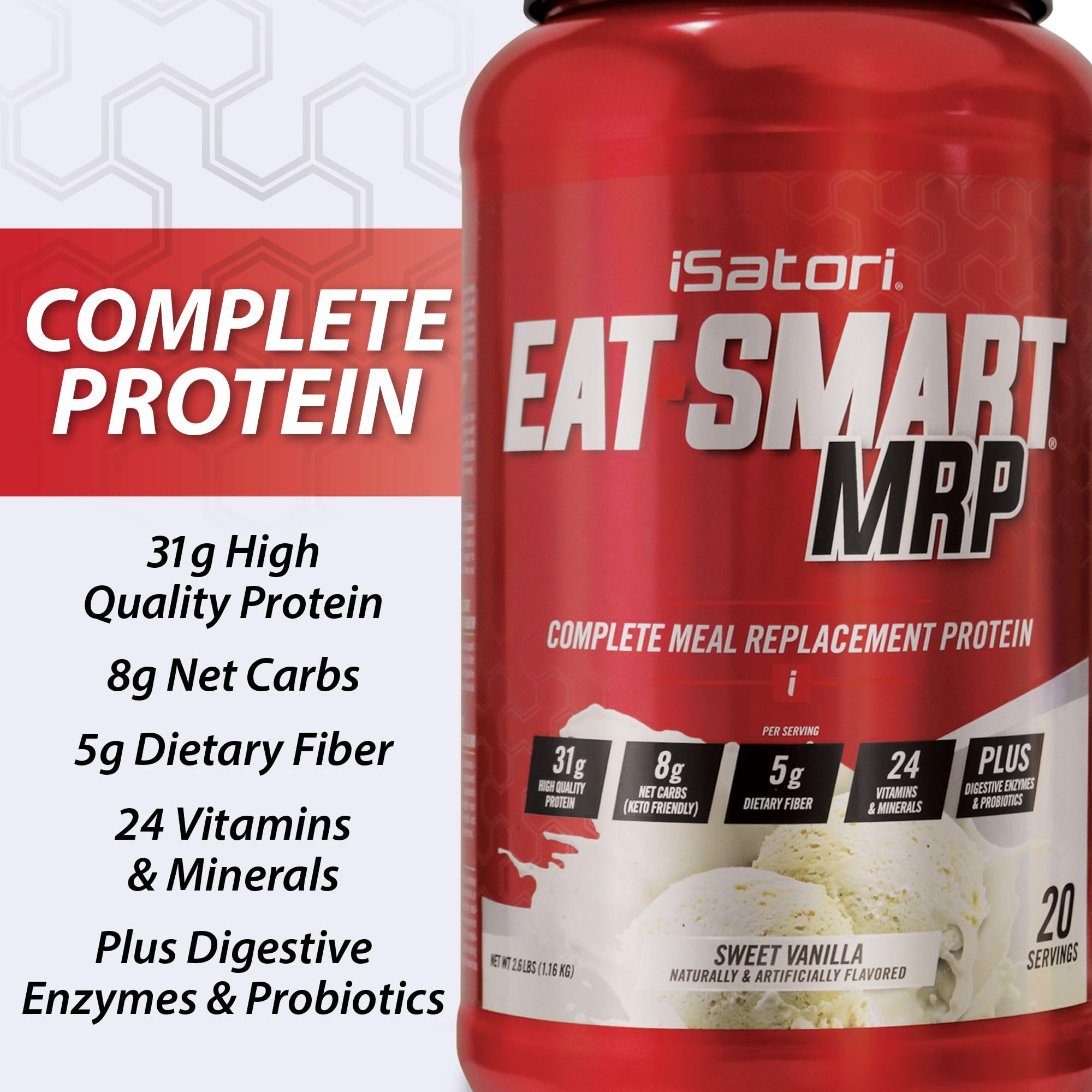 iSatori Eat Smart MRP proteína whey alta calidad para aminoácidos balanceados