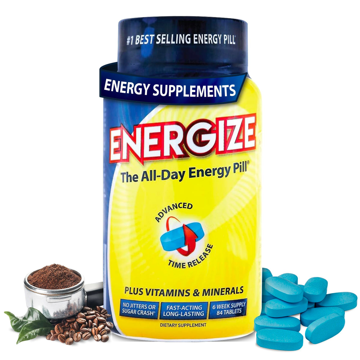 iSatori Energize: tableta de cafeína con liberación prolongada para energía estable
