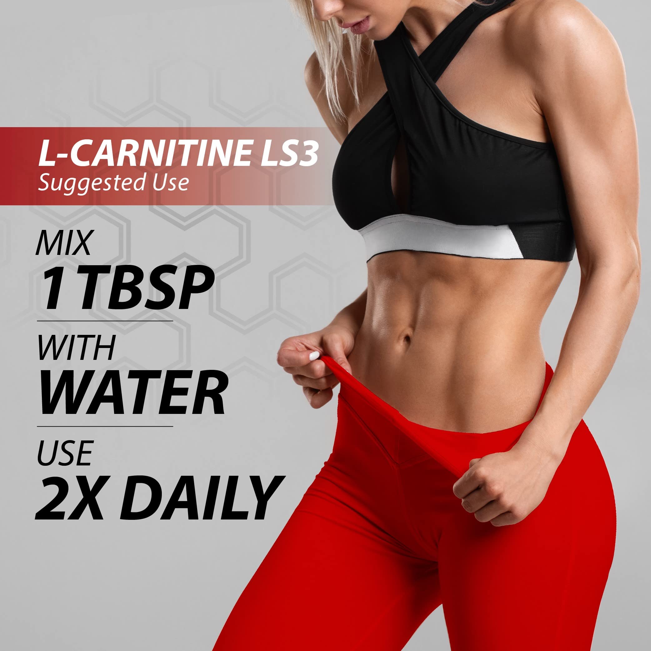iSatori L-Carnitine LS3 1500, envase apto para keto y bajo en calorías.