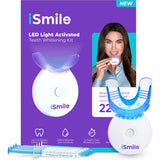 iSmile Whitening con luz LED de activación para blanqueamiento cómodo en casa.