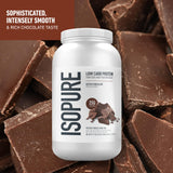 Isopure Dutch Chocolate: envase de 3 libras para proteína a mano