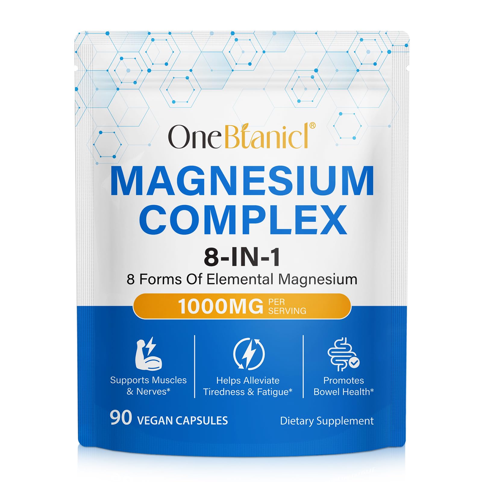 ISUNRISE Magnesio Complejo en botella, ideal para uso diario y apoyo general