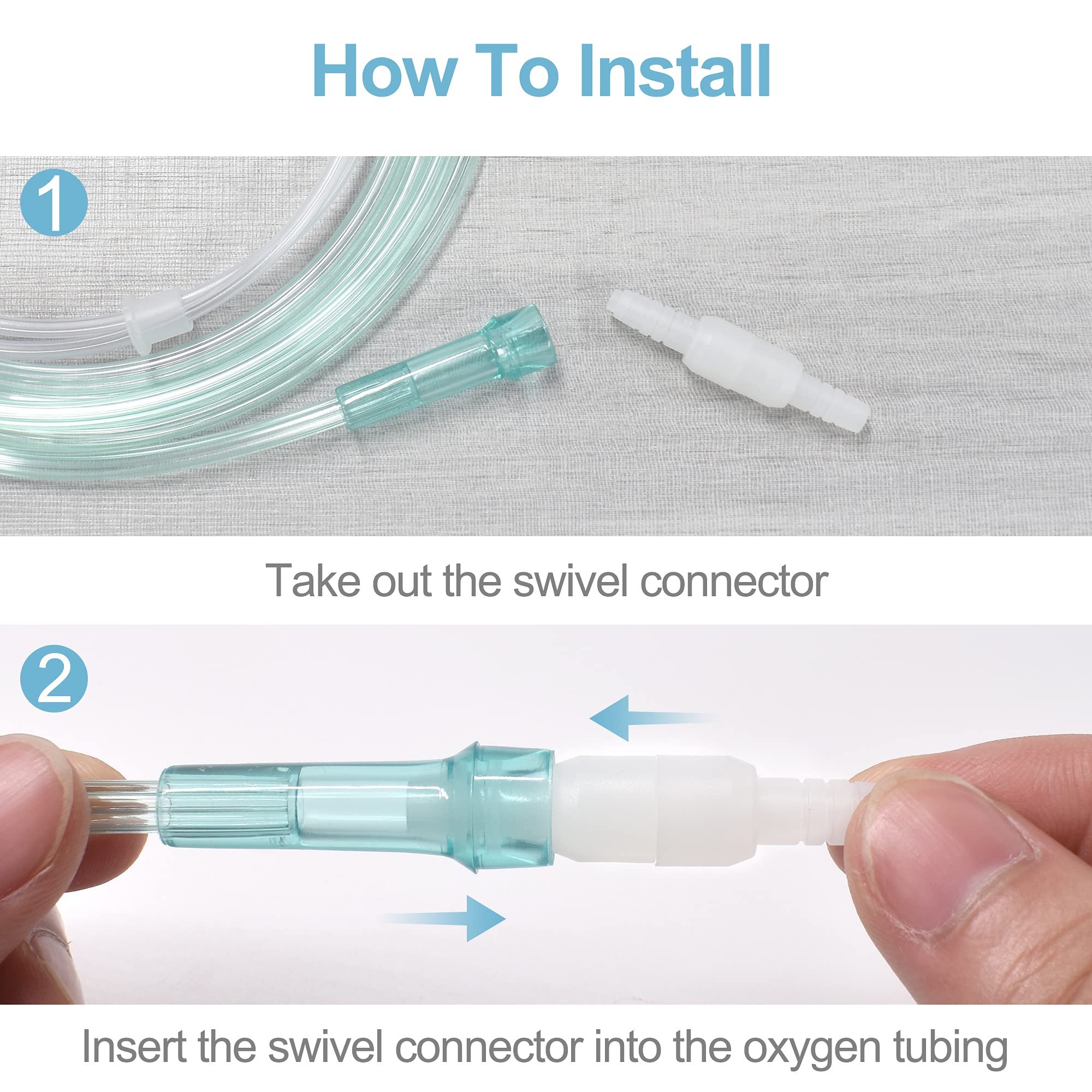 Cannula nasal adulta de ItAll con tubos de repuesto.