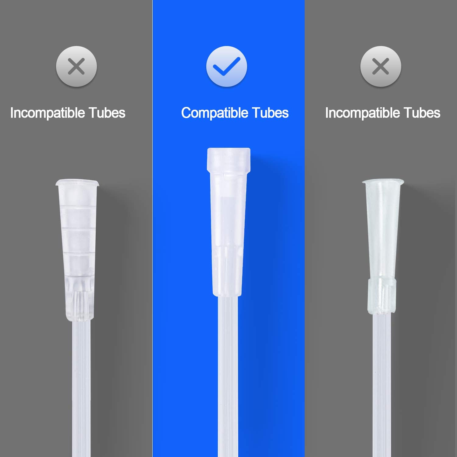 ItAll paquete de 5 conectores giratorios para oxígeno, organización y seguridad
