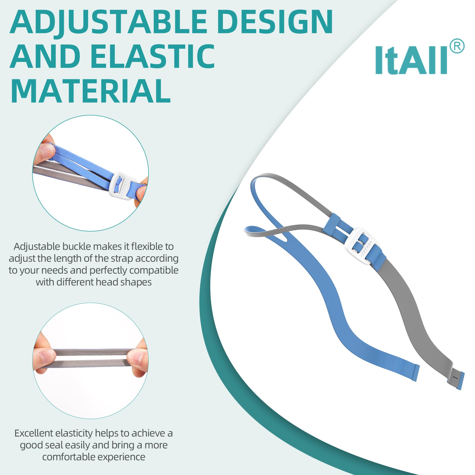 ItAll Airfit P10: manguera incluida para uso cómodo durante la noche.