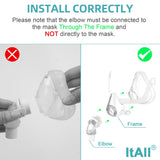 Uso nocturno cómodo y silencioso con el conector ItAll para Airfit.