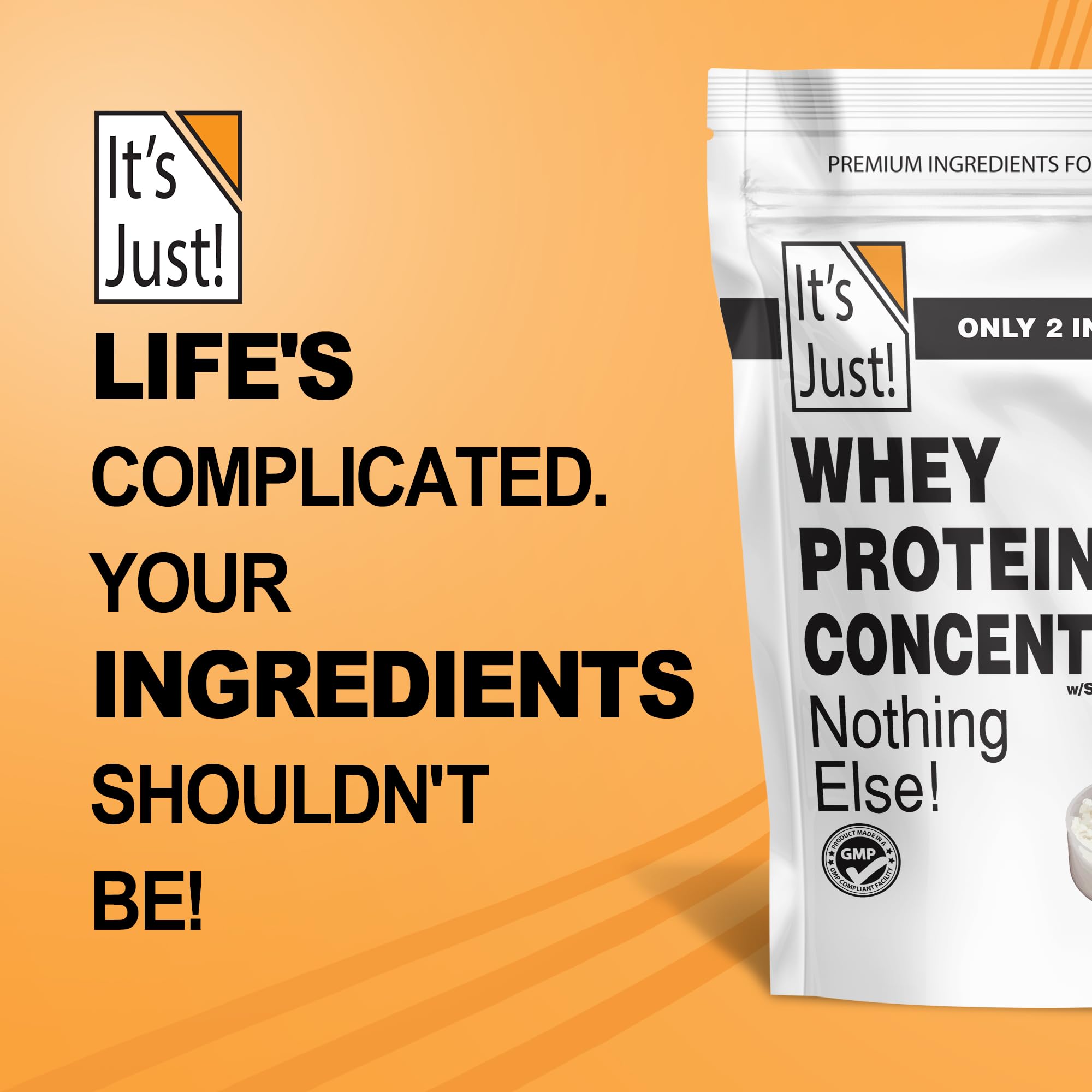 Its Just! proteína sin sabor para recetas saludables y limpias.