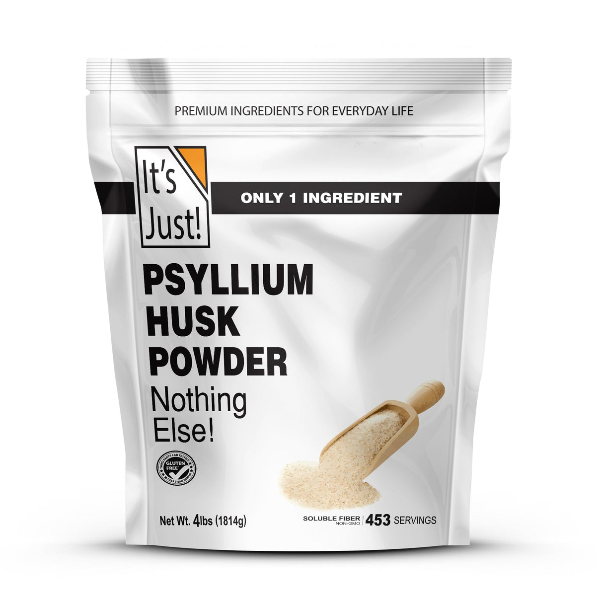 Its Just! polvo de cáscara de psyllium para mezclar con agua y regularidad intestinal