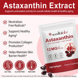 ITSDAWN Astaxantina – cápsulas de 12 mg para apoyo diario de ojos y piel
